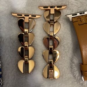 Gold Tory Burch Apple Watch bands 38/40
